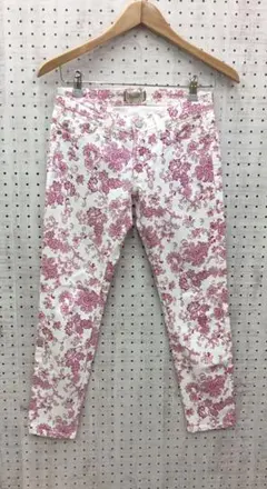 Y2K 古着 YANUK アラベスクボタニカル 総柄ストレッチスキニーパンツ