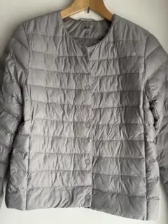 ユニクロパフテックジャケット　グレーS美品