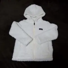 patagonia フリースジャケット ホワイト　XS　5-6歳用