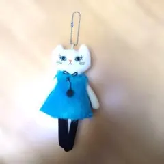 猫のキャラクター ストラップ