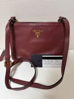 美品‼️PRADA プラダ ショルダーバッグ ヴィッテロ ギャランティーカード付き