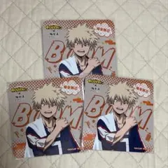 僕のヒーローアカデミア　爆豪勝己　極楽湯 コースター　3枚セット