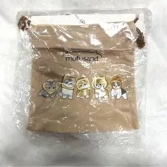 mofusand 巾着袋 パンにゃん ベージュ