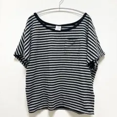x-girl カットソー Tシャツ 半袖 胸ポケット コットン ボーダー 1のサムネイル