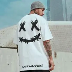 Lサイズ 背面 プリント Tシャツ