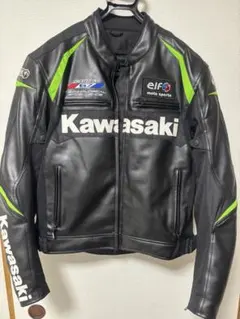 カワサキ　バイクジャケット レーシング ナイロン　taichi 川崎　レトロ vintage kawasaki レーシングジャケット バイク 古着 川崎