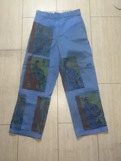 Dickies ダブルニー　ワークパンツ 32x32 グラフィックプリント