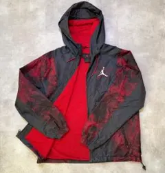 【JORDAN】 ナイロンジャケット フーディー ジャンプマン ドローコード付き