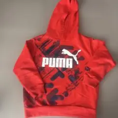 PUMA プーマ　フード付きパーカー　赤　120㎝
