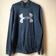 Under Armour フード付きパーカー XL ダークブルー裏起毛