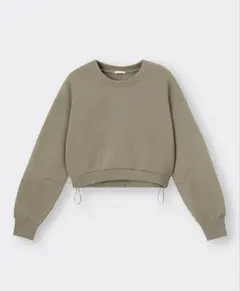 “GU”ヘビーウェイトスウェットドローストリングプルオーバー/オリーブ色