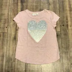 GAP Kids スパンコール使い ハートモチーフ Tシャツ 130cm