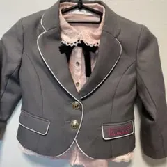 LIZLISA dollグレーのブレザーとピンクのブラウスセット