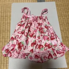 mezzo piano いちご柄 ワンピース水着 100