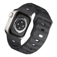Apple Watch コンパチブルバンド スポーツ ブラック 263L89
