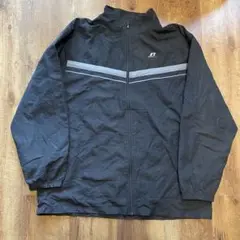 00s Russell c-boyブラックナイロンジャケットストリート　2XL