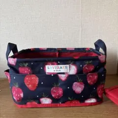 LOVERARY BY FEILER いちごドット柄　収納ボックス
