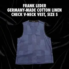 タグ付き新品　FRANK LEDER　インディゴリネンベスト　サイズМ タグ付き新品 FRANK LEDER インディゴリネンベスト サイズМ - メルカリ
