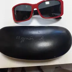 agnes b. サングラス レッド 稲妻モチーフのサムネイル