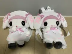 【2個セット】マイメロディ♡クロミ 月夜のメロクロぬいぐるみリュック2 マイメロ