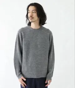 アーバンリサーチSonny labelウォッシャブルウール混クルーネックニット