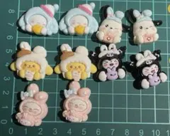 デコパーツ　プラパーツ　10個