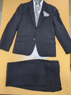 【美品】 キャサリンコテージ 140 フォーマルスーツ6点セット（ブラック）