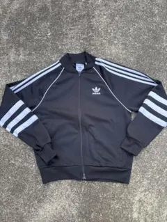adidas ジャージ トラックジャケット　ブラック　黒