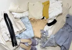 レディース春夏服まとめ売り 計17点(小物4点含む)