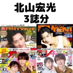 月刊TVガイド TVnavi TVfan 北山宏光 切り抜き