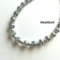 アーティスティックビーズ ネックレス　　　　　　　　　　男女兼用