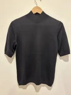 ハイネック 半袖 ニット