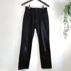 UNIQLOユニクロ　ジーンズ　25インチ レディース　ブラック　ストレート