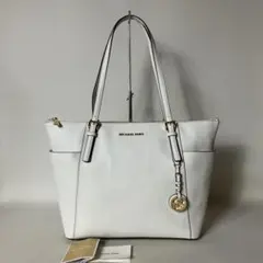 2511-53｜マイケルコース トートバッグ レザー ホワイト