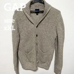 GAP ニット カーディガン キッズ　女の子　xxＬ　レディース　ブラウン