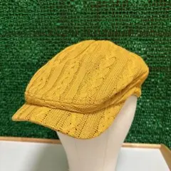 美品　ニュートラルインフィニティ　ケーブルニット　ハンチングキャップ