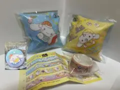 くら寿司限定 シナモロール クッション キーホルダー 缶バッジ マスキングテープ