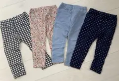 ユニクロ　レギンスパンツ　4点セット　90サイズ
