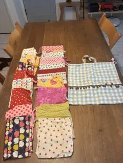 子供用布製ナフキン巾着セット