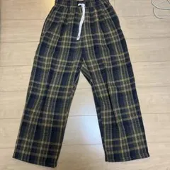 ネイビー ワイドパンツ