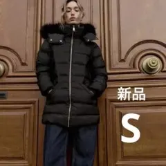 ZARA 撥水ウィンドブレーカーフード付きダウンジャケット ダウンコート S