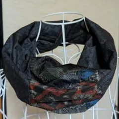 46 着物リメイク　スヌード【大島紬】