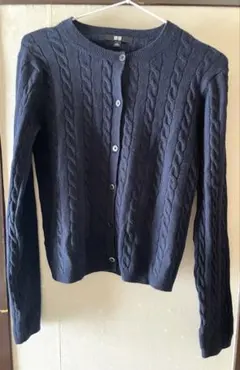 ユニクロ ケーブルクルーネックカーディガン