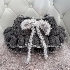 かぎ編みフリルショルダーバック