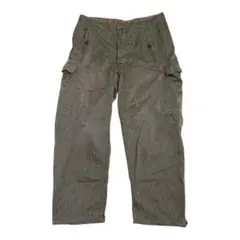 東ドイツ軍　実物　レインドロップカモカーゴパンツ　W29 1201