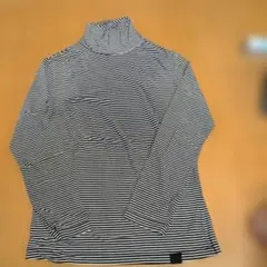 COMME CA ISM コムサイズム タートルネック ボーダー ロンT M
