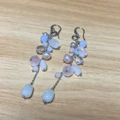 ピアス　天然石