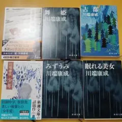 川端康成セット(雪国/少年/みずうみ/舞姫/古都/眠れる美女)