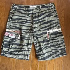 yumin ha beetle camo ハーフパンツ　y2k 平成　L yumin ha beetle camo ハーフパンツ y2k 平成 L - メルカリ