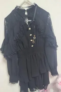 ロジータ♡ラッフルティアードフレアミニワンピースのサムネイル